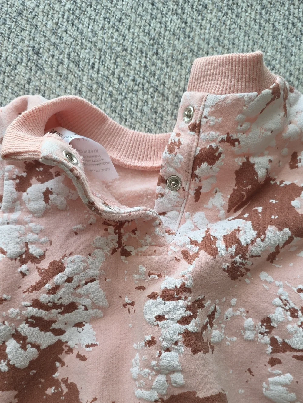 Pink Tie-Dye Patterned Kids One-Piece Romper